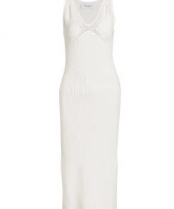 Derek Lam 10 Crosby Valencia Midi-Dress White