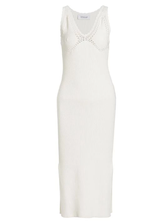Derek Lam 10 Crosby Valencia Midi-Dress White 3 Derek Lam 10 Crosby Valencia Midi-Dress White