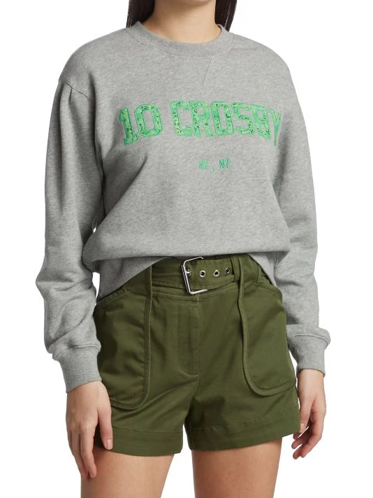 Derek Lam 10 Crosby Ayla Embroidered Sweatshirt 5 Derek Lam 10 Crosby Ayla Embroidered Sweatshirt - Image 3