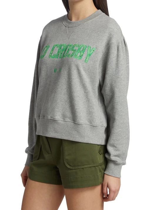 Derek Lam 10 Crosby Ayla Embroidered Sweatshirt 6 Derek Lam 10 Crosby Ayla Embroidered Sweatshirt - Image 4