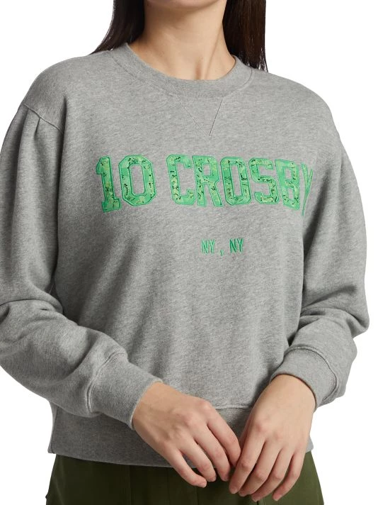 Derek Lam 10 Crosby Ayla Embroidered Sweatshirt 8 Derek Lam 10 Crosby Ayla Embroidered Sweatshirt - Image 6