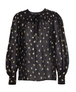 Derek Lam 10 Crosby Ellie Puff-Sleeve Blouse