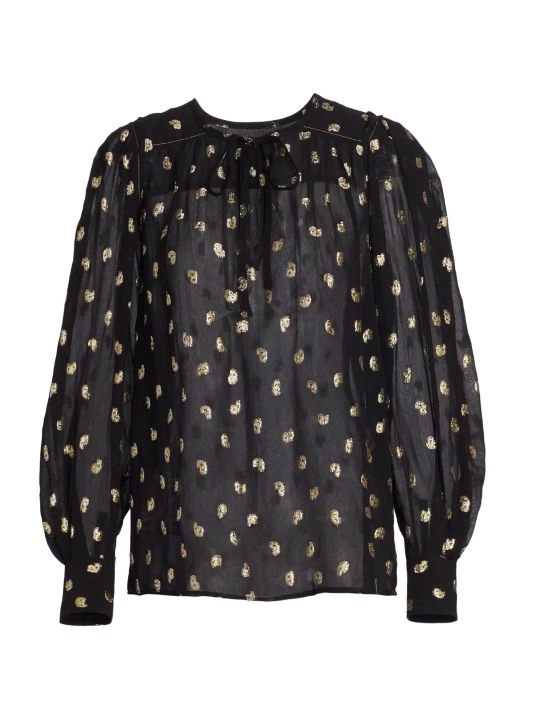 Derek Lam 10 Crosby Ellie Puff-Sleeve Blouse 3 Derek Lam 10 Crosby Ellie Puff-Sleeve Blouse