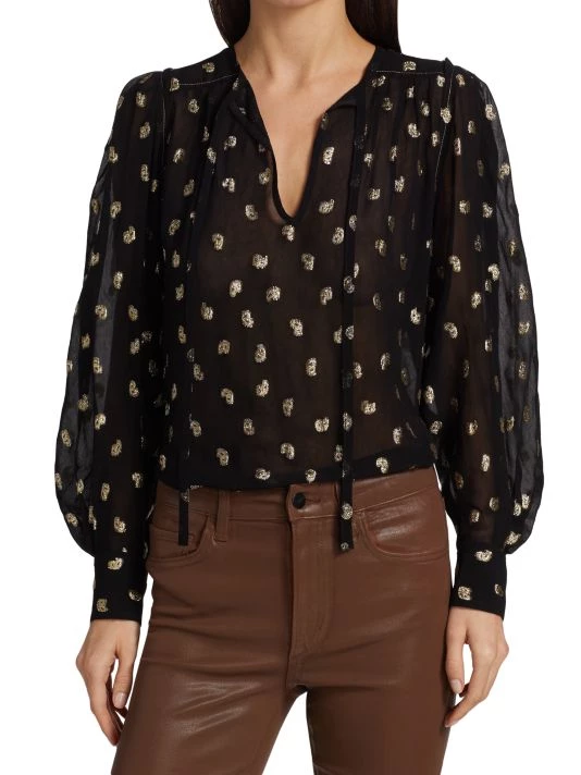 Derek Lam 10 Crosby Ellie Puff-Sleeve Blouse 5 Derek Lam 10 Crosby Ellie Puff-Sleeve Blouse - Image 3