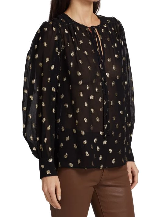 Derek Lam 10 Crosby Ellie Puff-Sleeve Blouse 6 Derek Lam 10 Crosby Ellie Puff-Sleeve Blouse - Image 4